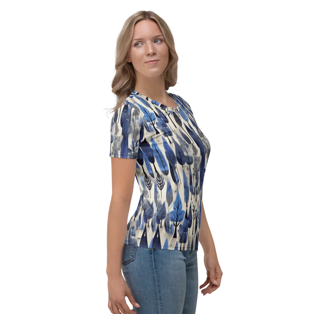 Azure Canopy on Women's Crew Neck T-Shirt — Right