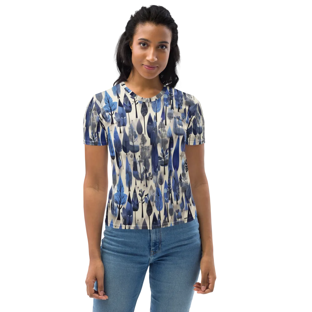 Azure Canopy on Women's Crew Neck T-Shirt — Front