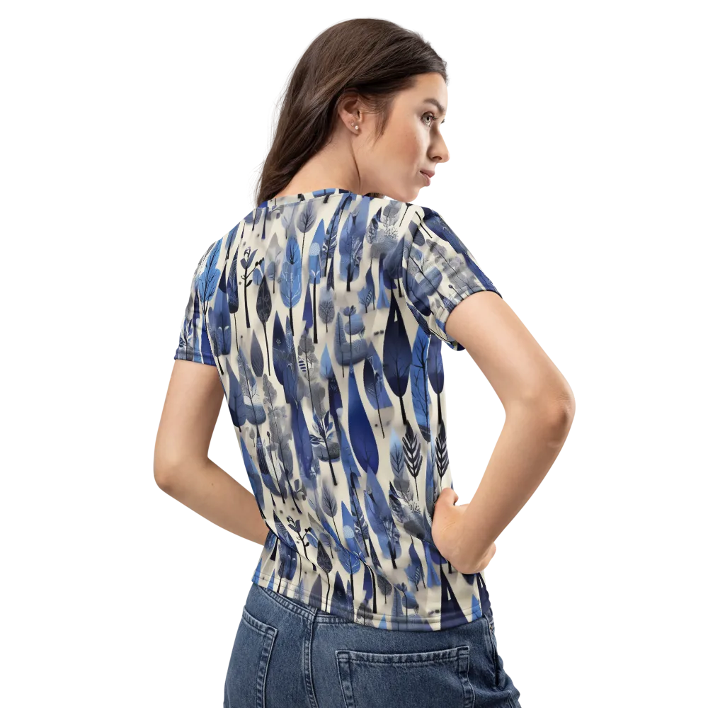 Azure Canopy on Women's Crew Neck T-Shirt — Back
