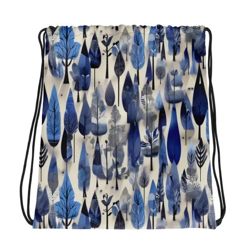 Azure Canopy on a Drawstring Bag