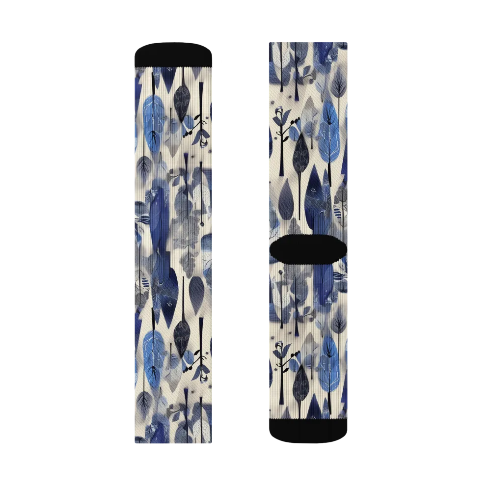 Azure Canopy on Socks — Right Sock