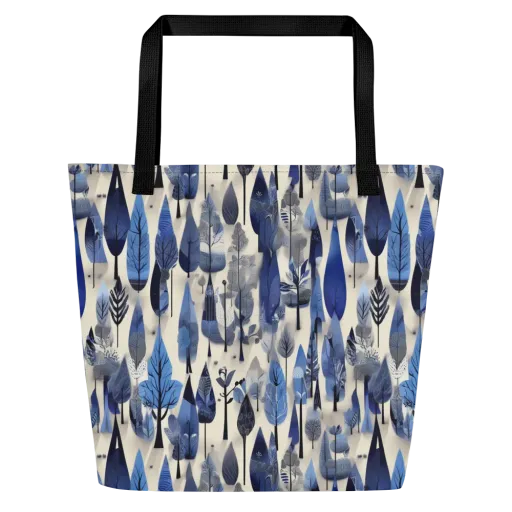 Azure Canopy on a Large Tote Bag W/ Pocket