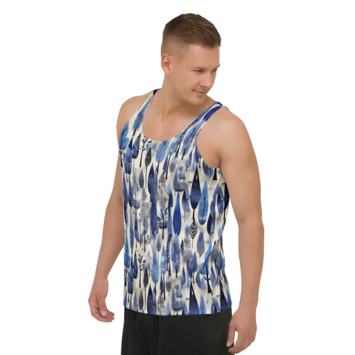 Azure Canopy on a Men's Tank Top