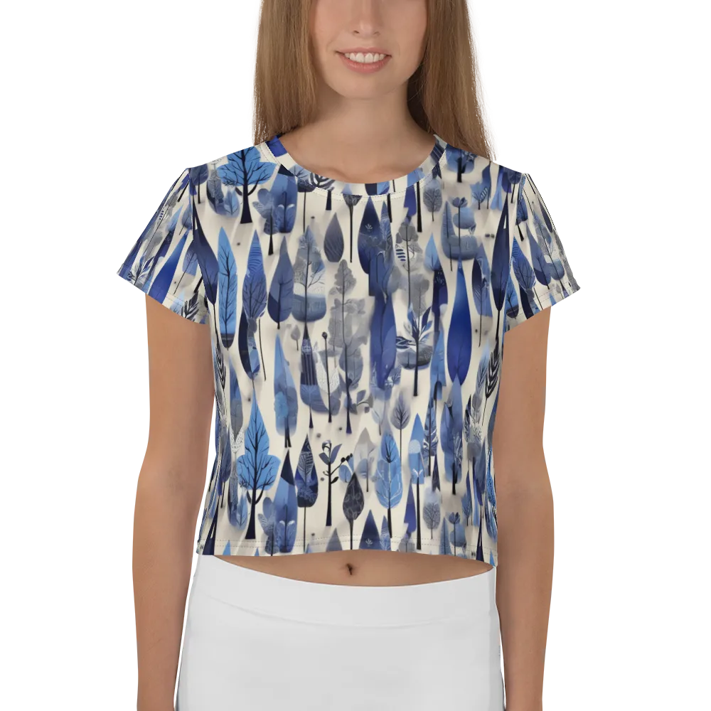 Azure Canopy on Crop Tee — Front