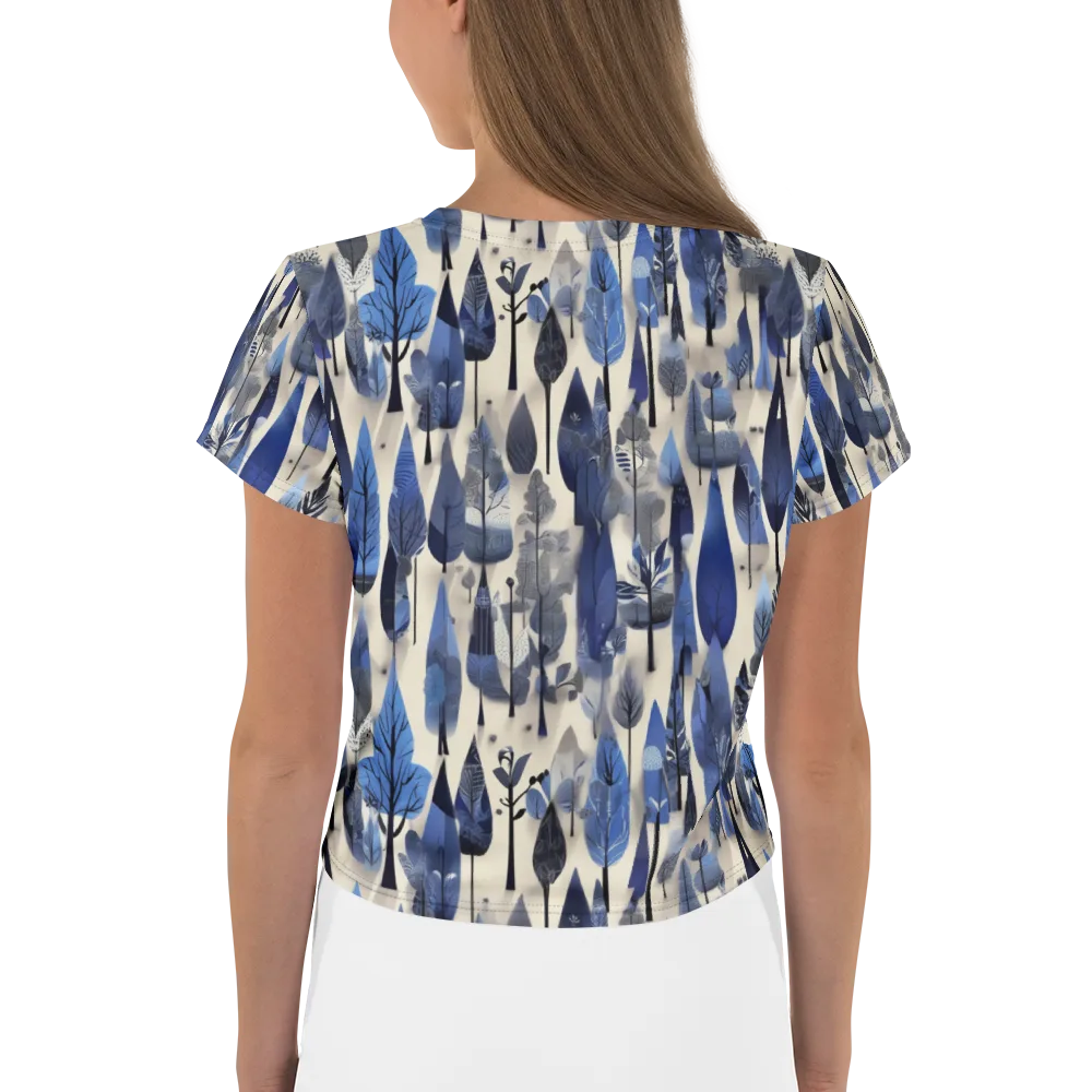 Azure Canopy on Crop Tee — Back