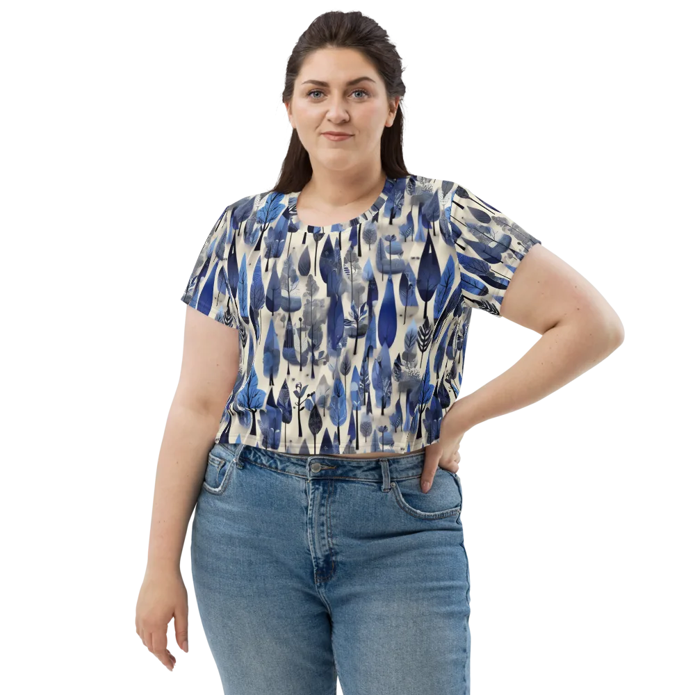 Azure Canopy on Crop Tee — Front
