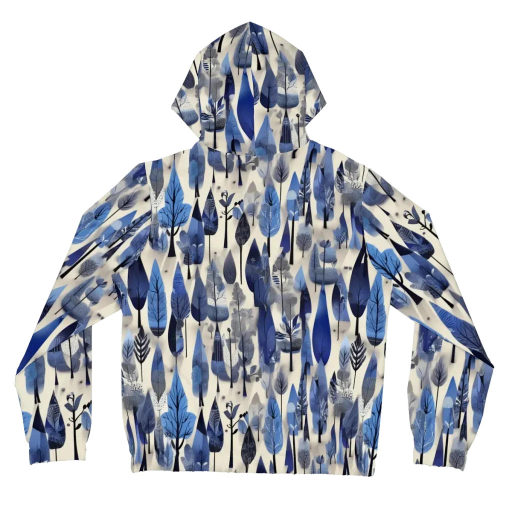 Azure Canopy on Women's Full-Zip Hoodie — Back