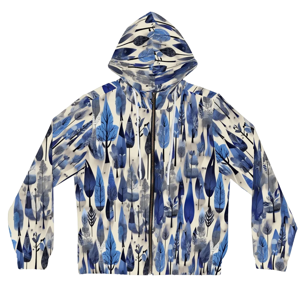Azure Canopy on Women's Full-Zip Hoodie — Front