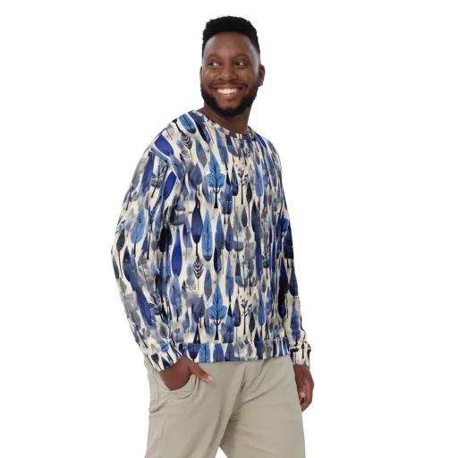 Azure Canopy on a Sweatshirt