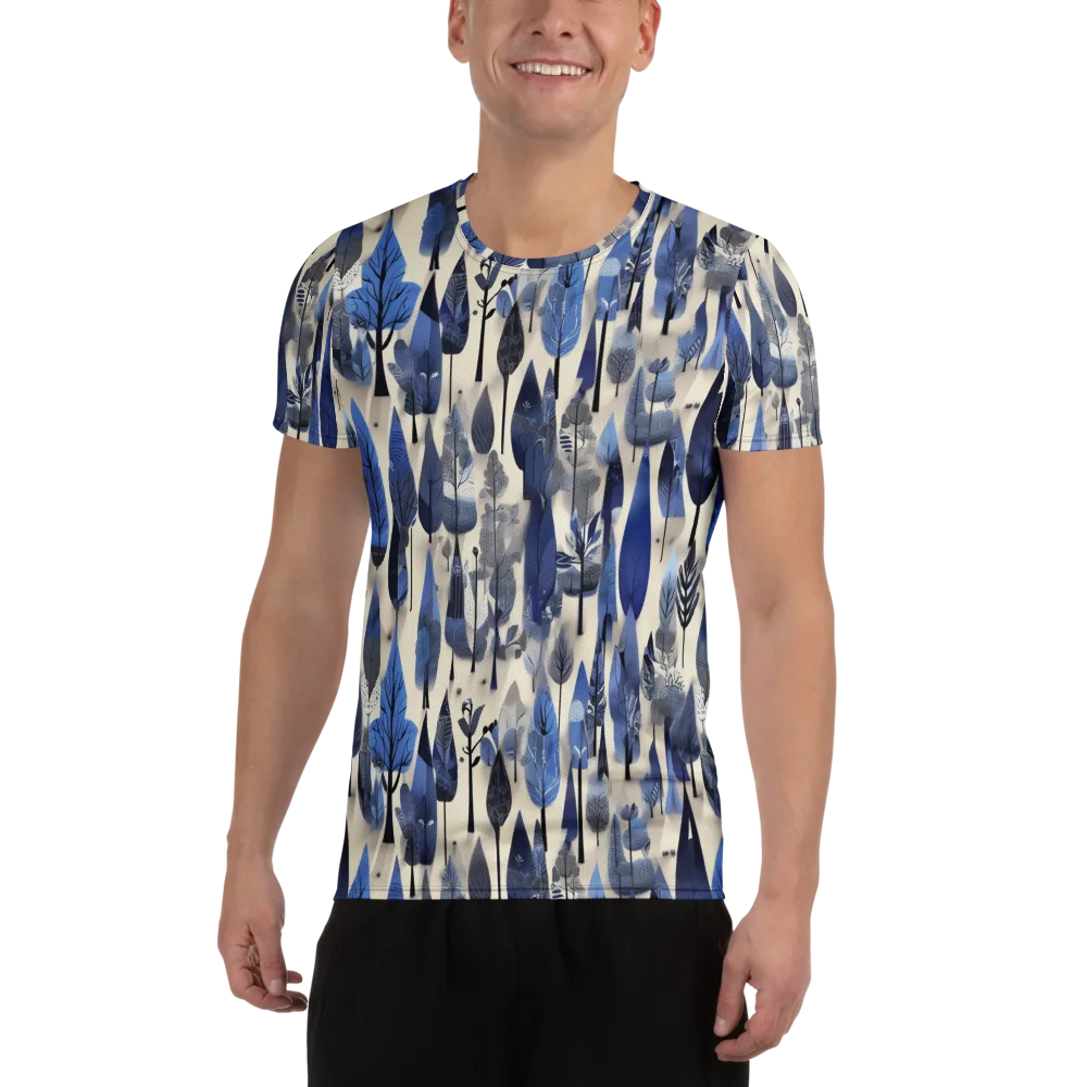 Azure Canopy on Men's Athletic T-Shirt — Front