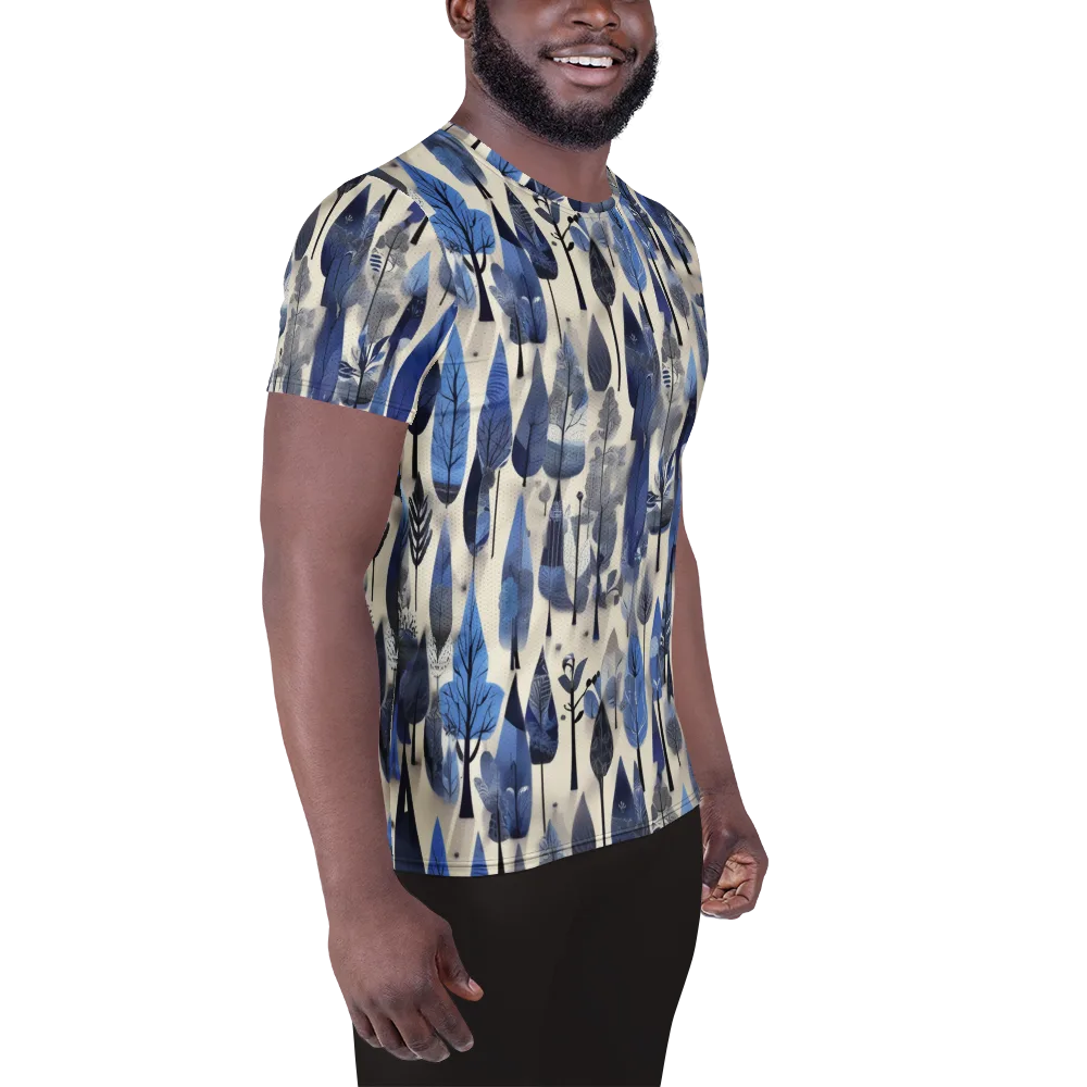 Azure Canopy on Men's Athletic T-Shirt — Right