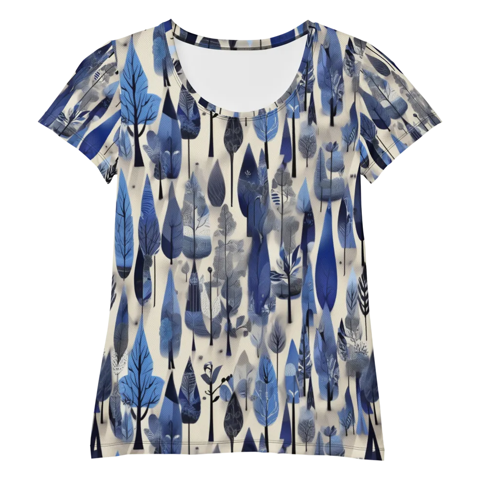 Azure Canopy on Women's Athletic T-Shirt — Front