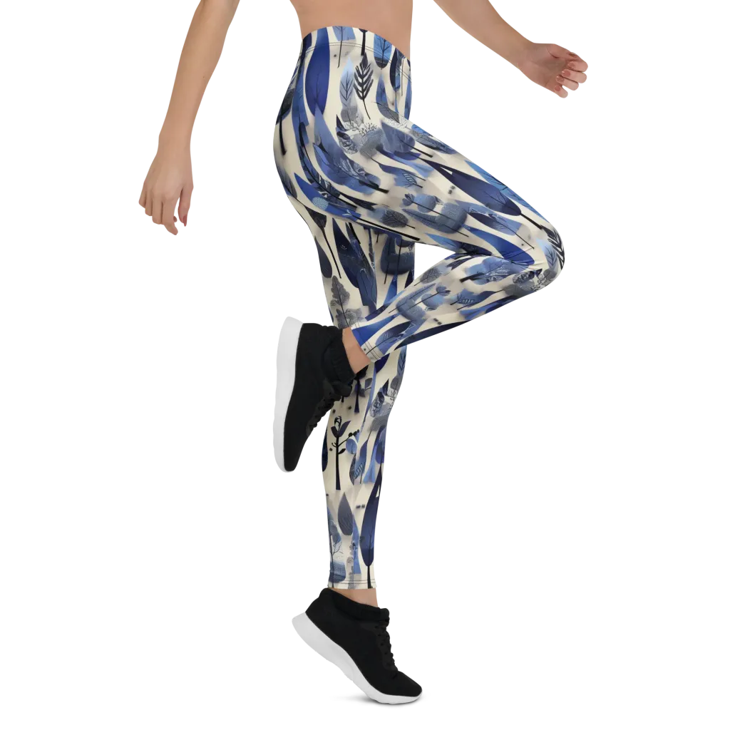 Azure Canopy on Leggings — Right