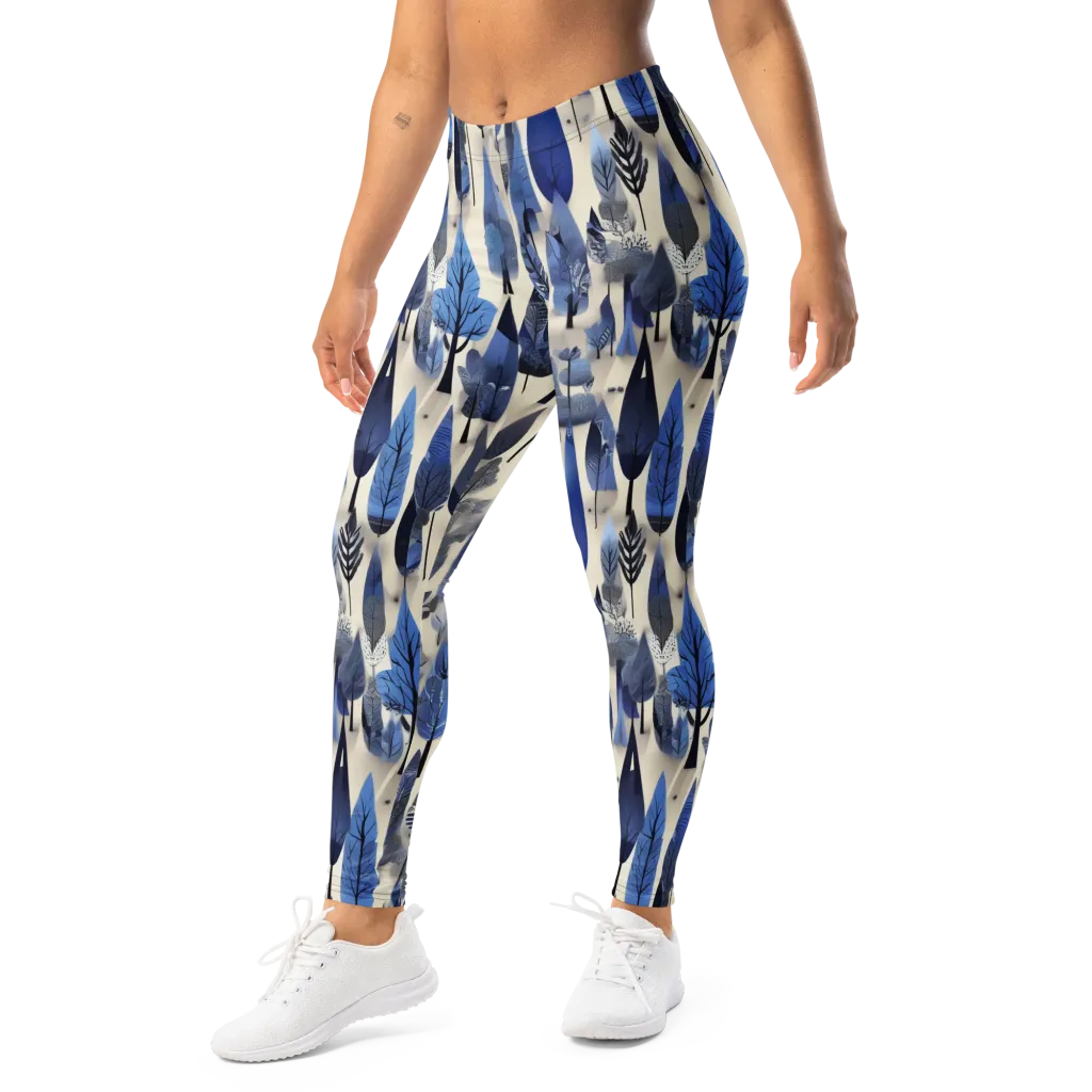 Azure Canopy on Leggings — Left Front