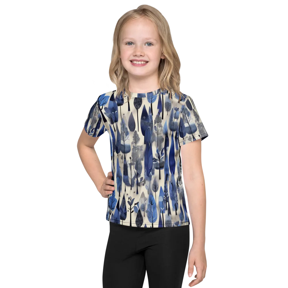 Azure Canopy on Kids Crew Neck T-Shirt — Front
