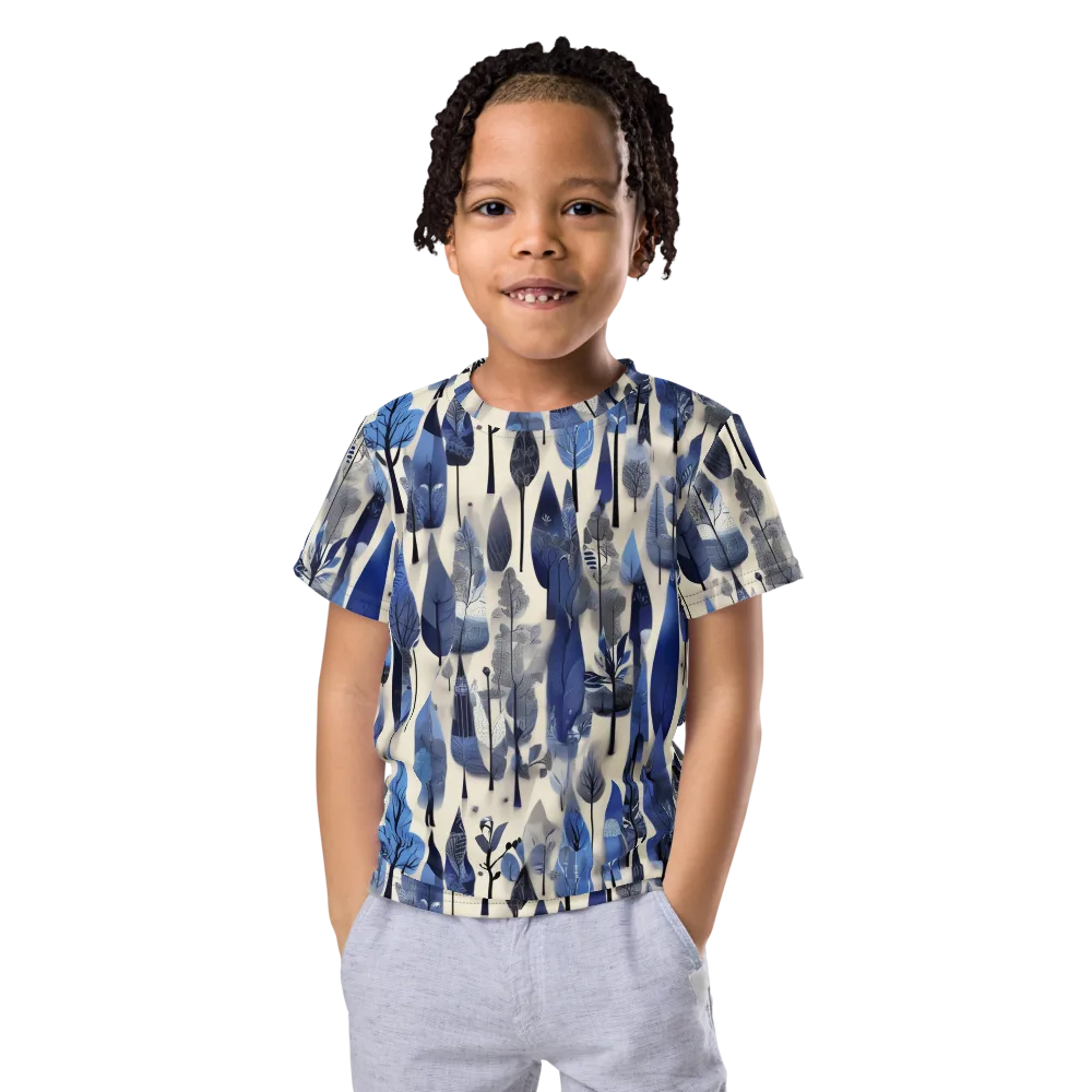 Azure Canopy on Kids Crew Neck T-Shirt — Front