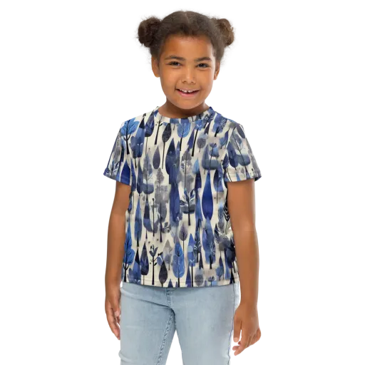 Azure Canopy on a Kids Crew Neck T-Shirt