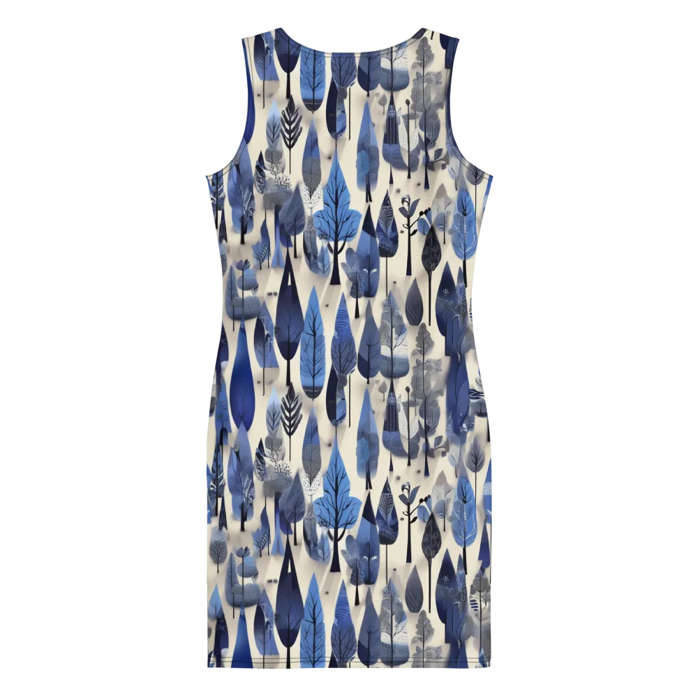 Azure Canopy on Bodycon Dress — Back