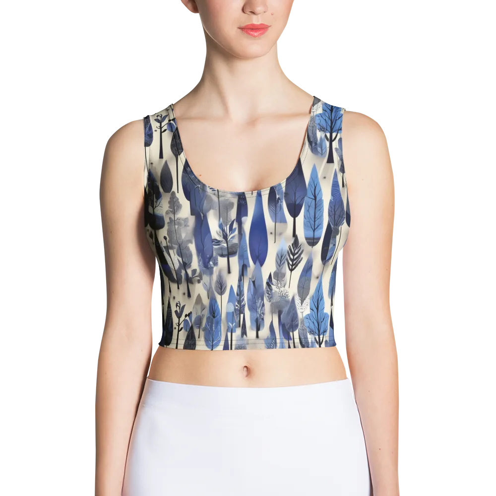 Azure Canopy on Crop Top — Front