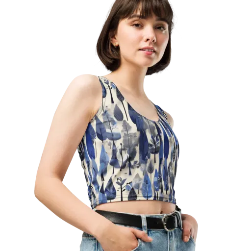 Azure Canopy on a Crop Top