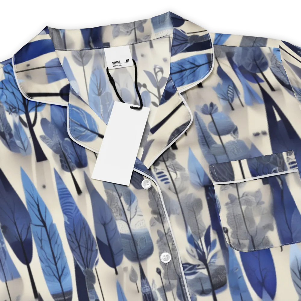 Azure Canopy on Women's Short Sleeve Pajama Top — Product details