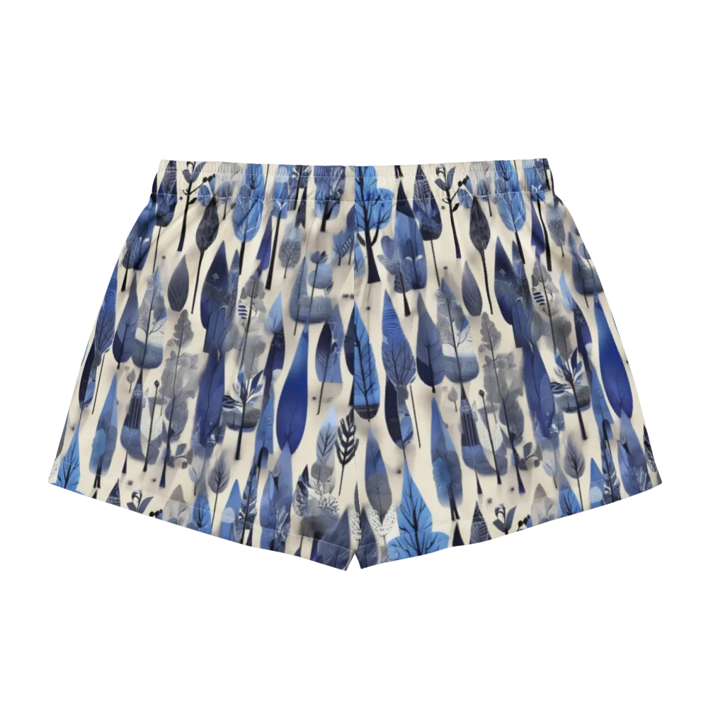 Azure Canopy on Women's Pajama Shorts — Back