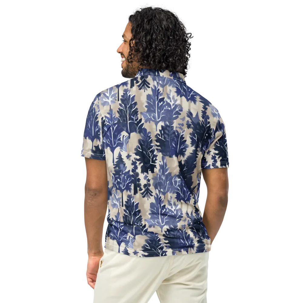 Indigo Understory on Men's Slim Fit Polo Shirt — Back