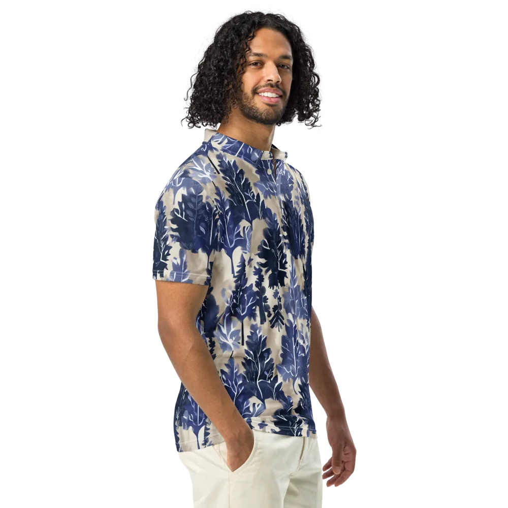 Indigo Understory on Men's Slim Fit Polo Shirt — Right Front