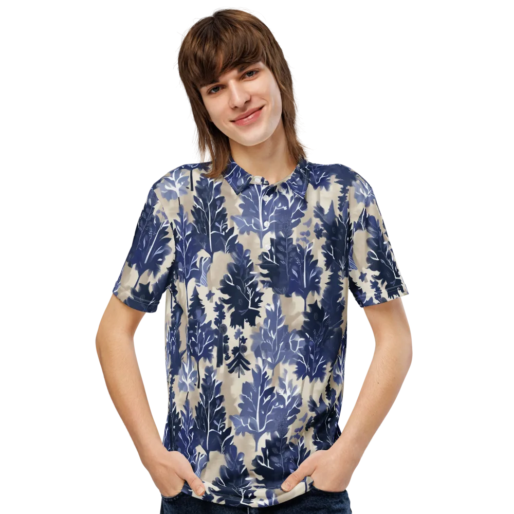 Indigo Understory on Men's Slim Fit Polo Shirt — Front