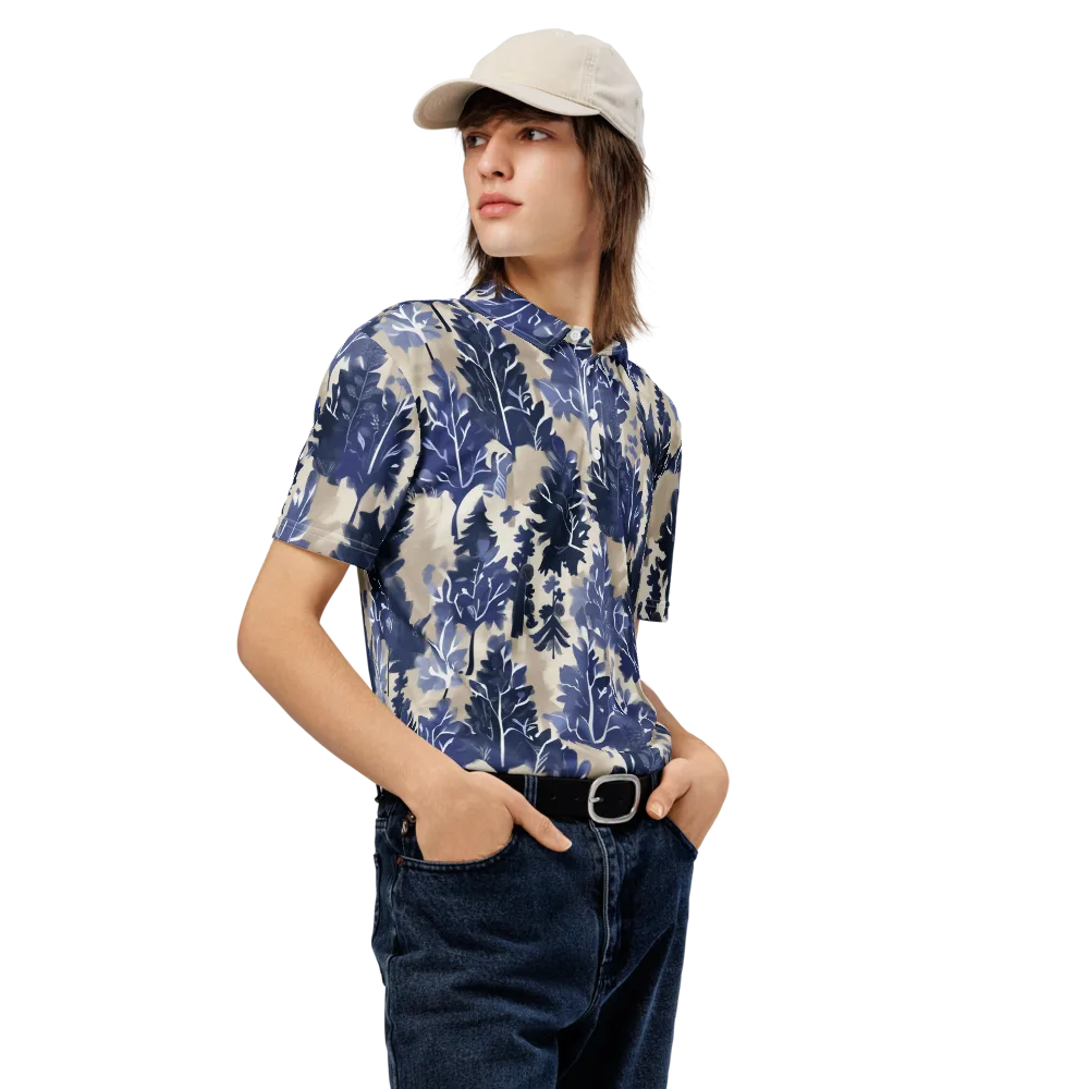 Indigo Understory on Men's Slim Fit Polo Shirt — Right Front