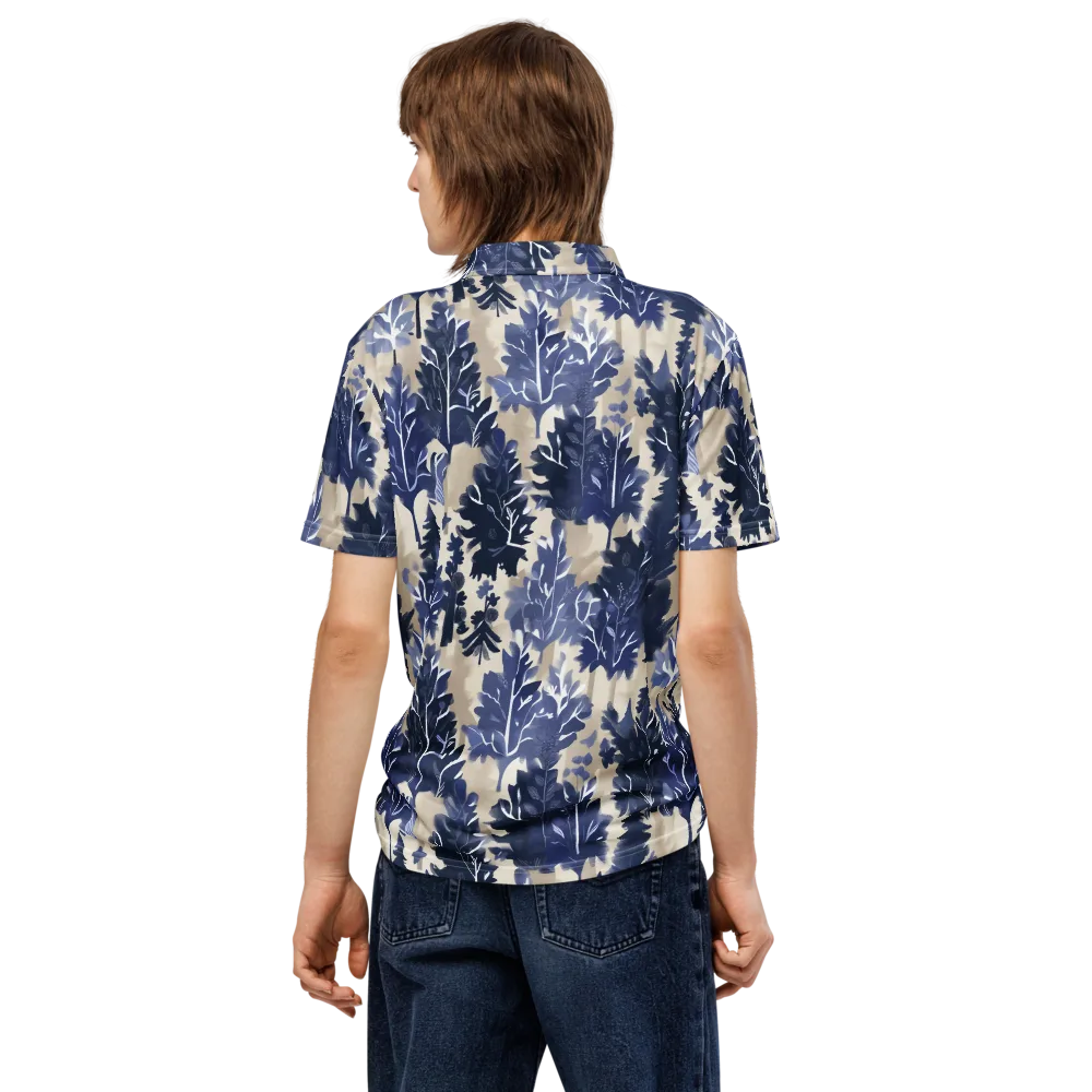 Indigo Understory on Men's Slim Fit Polo Shirt — Back