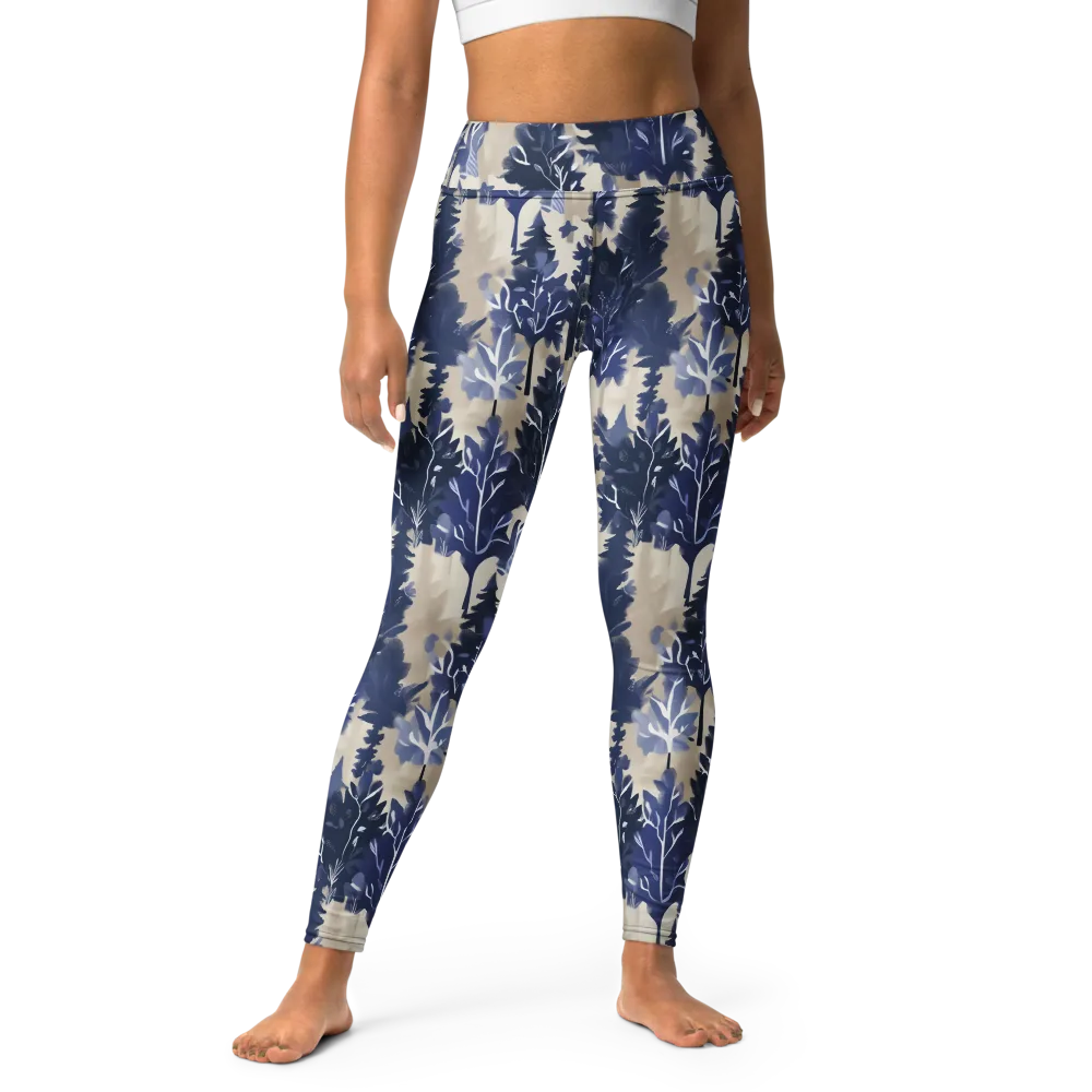Indigo Understory on Yoga Leggings — Front