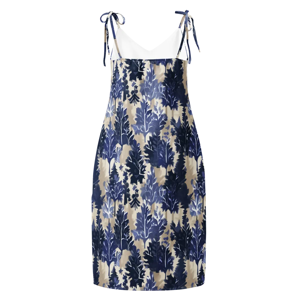 Indigo Understory on Slip Dress — Back