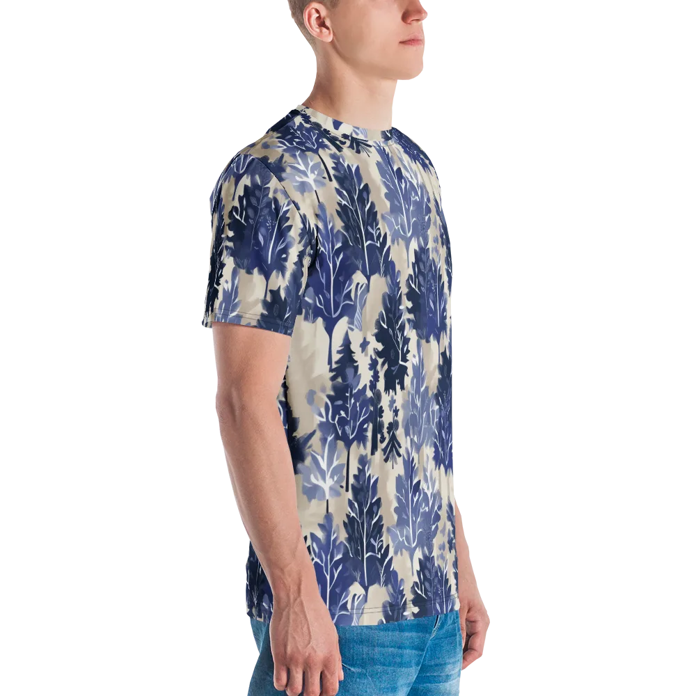 Indigo Understory on Men's Crew Neck T-Shirt — Right