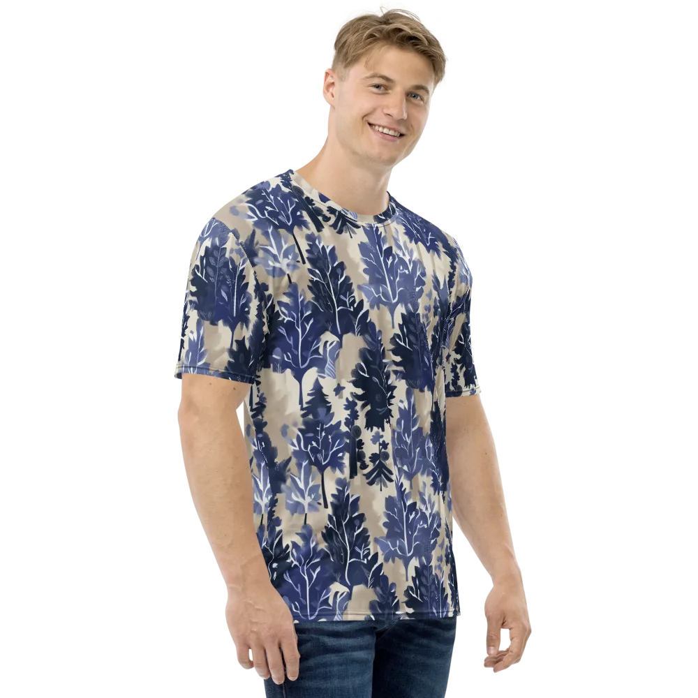 Indigo Understory on Men's Crew Neck T-Shirt — Right