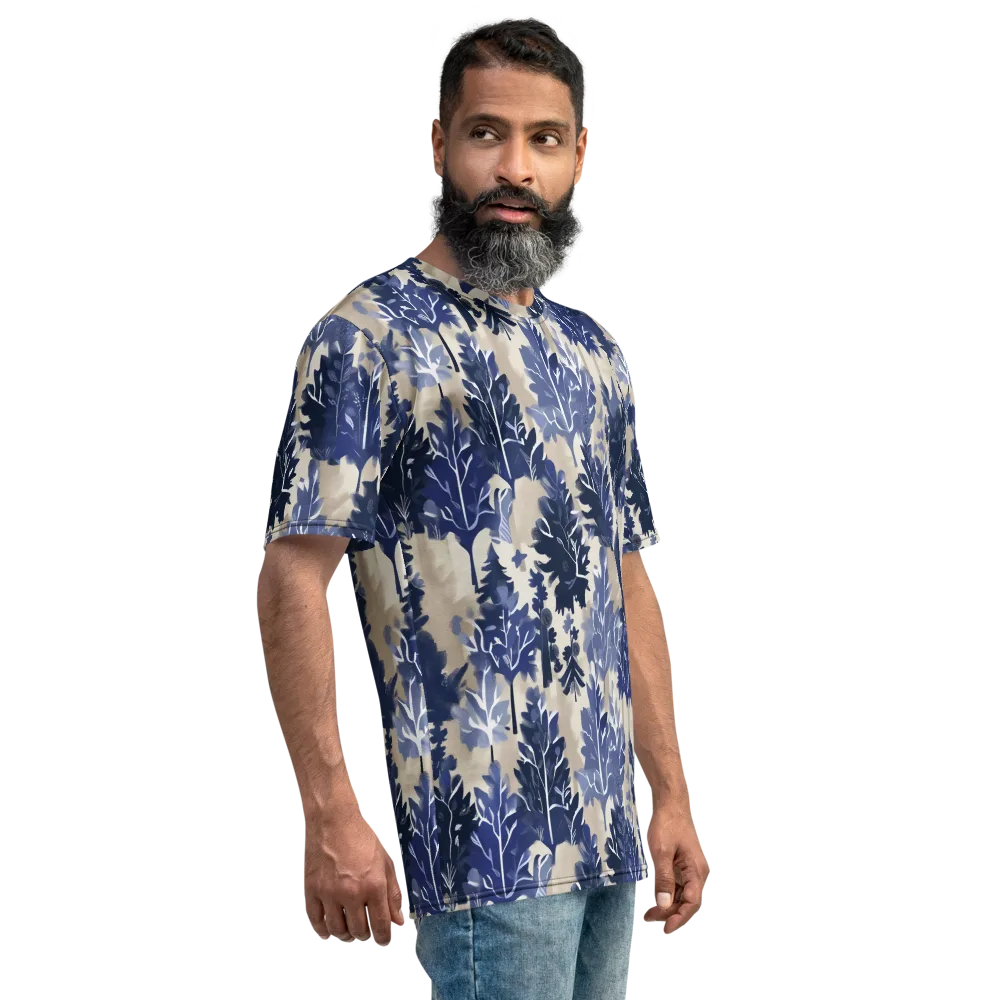 Indigo Understory on Men's Crew Neck T-Shirt — Right