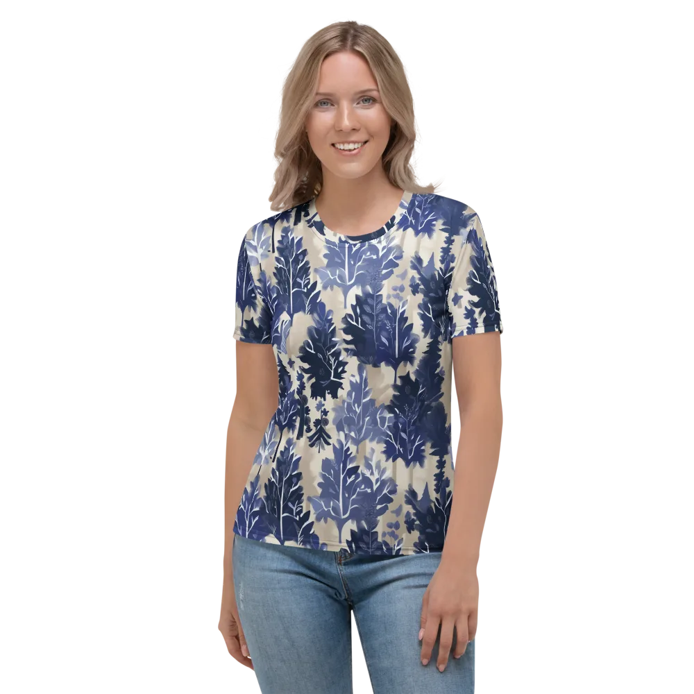 Indigo Understory on Women's Crew Neck T-Shirt — Front