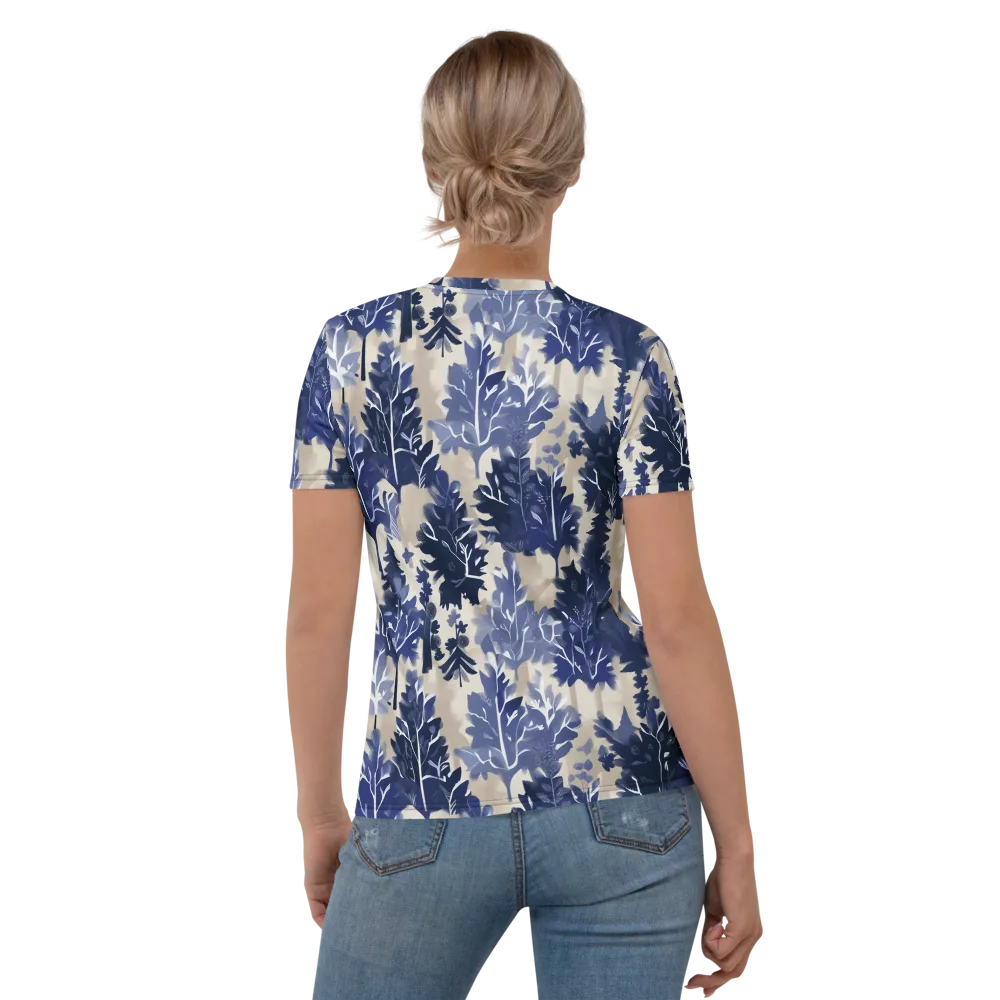 Indigo Understory on Women's Crew Neck T-Shirt — Back
