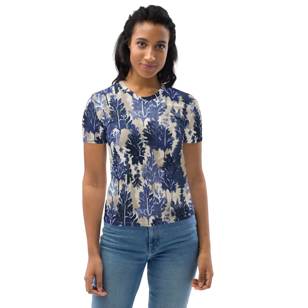 Indigo Understory on Women's Crew Neck T-Shirt — Front