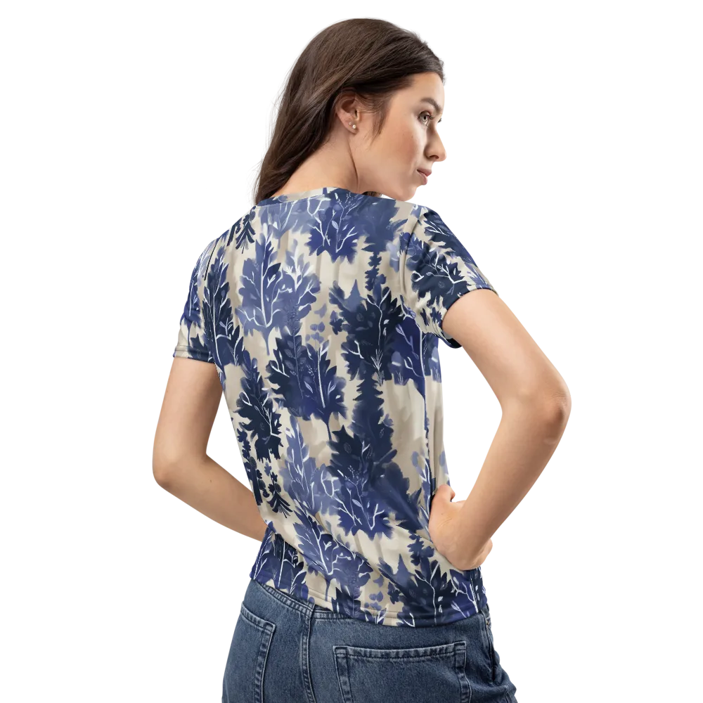 Indigo Understory on Women's Crew Neck T-Shirt — Back