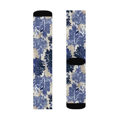 Indigo Understory on a Socks