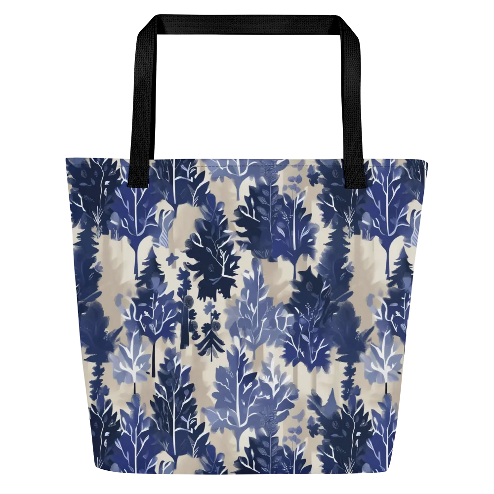 Indigo Understory on Large Tote Bag W/ Pocket — Front