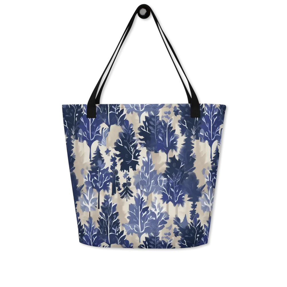 Indigo Understory on Large Tote Bag W/ Pocket — Front