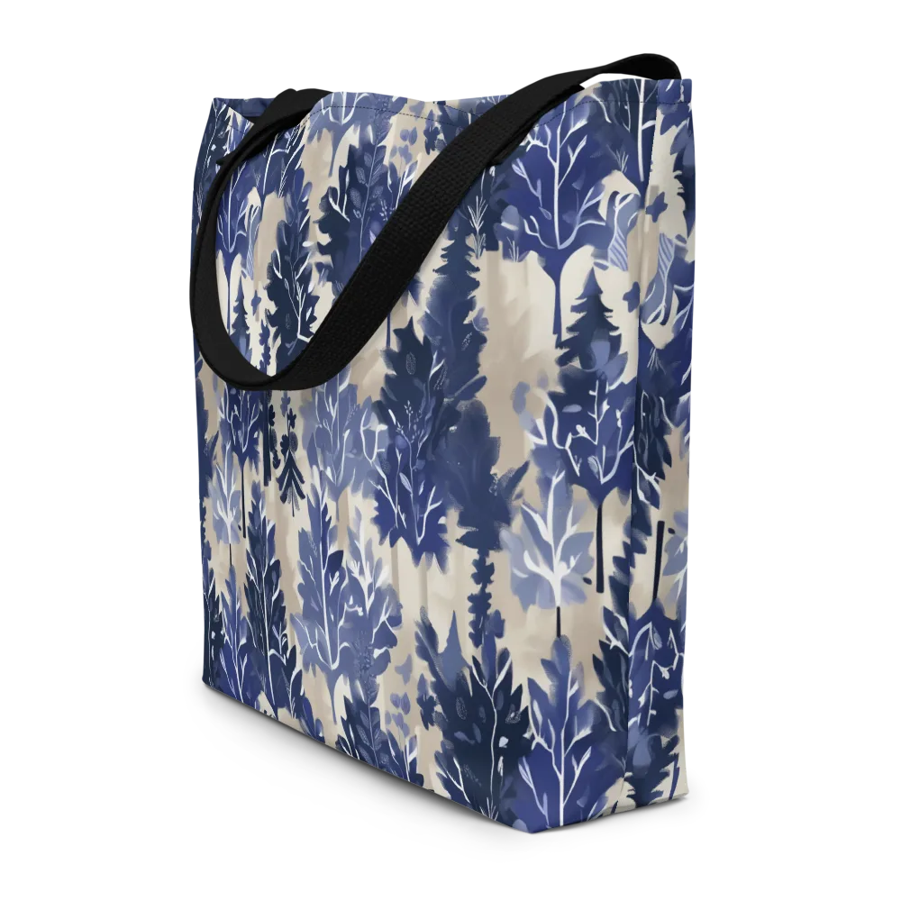 Indigo Understory on Large Tote Bag W/ Pocket — Front