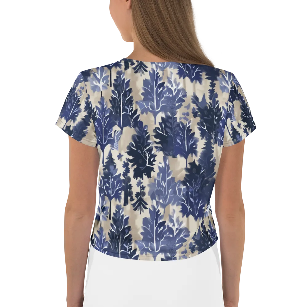Indigo Understory on Crop Tee — Back