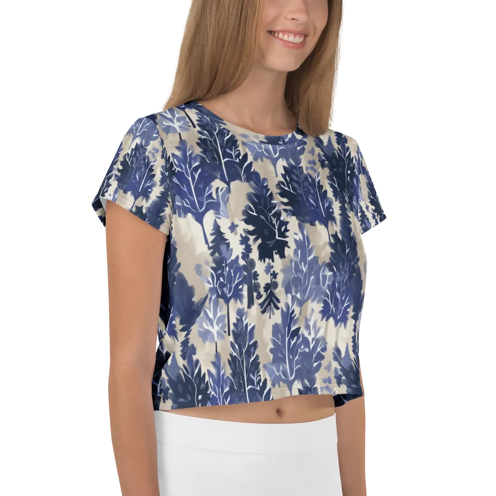 Indigo Understory on Crop Tee — Right