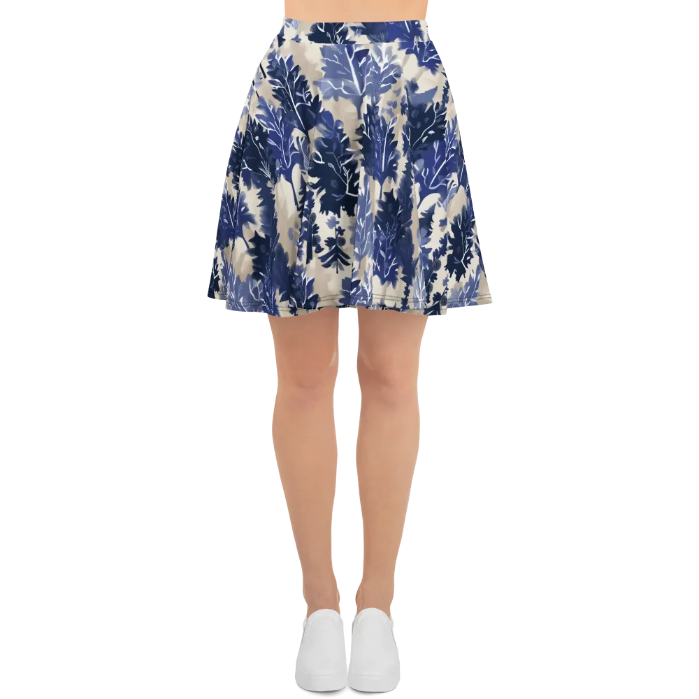 Indigo Understory on Skater Skirt — Front
