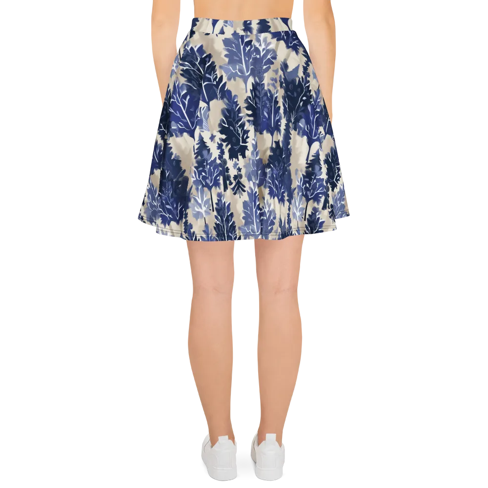 Indigo Understory on Skater Skirt — Back