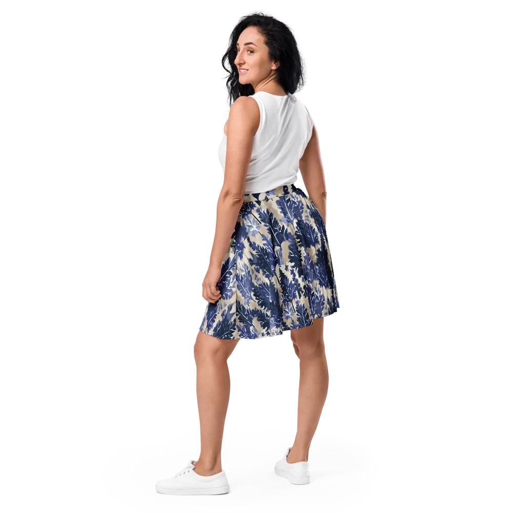 Indigo Understory on Skater Skirt — Back