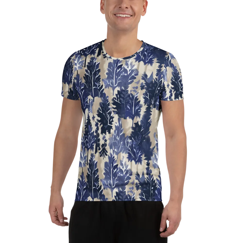 Indigo Understory on Men's Athletic T-Shirt — Front